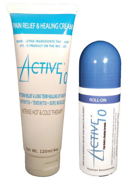 Active 10 combo pack, 4 oz tube and 3 oz roll-on